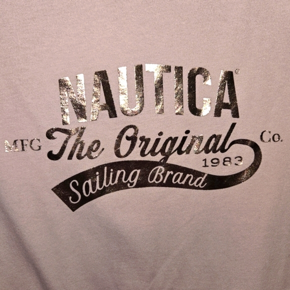 Nautica Women's M Gold Foil Tee NEW - Picture 6 of 14